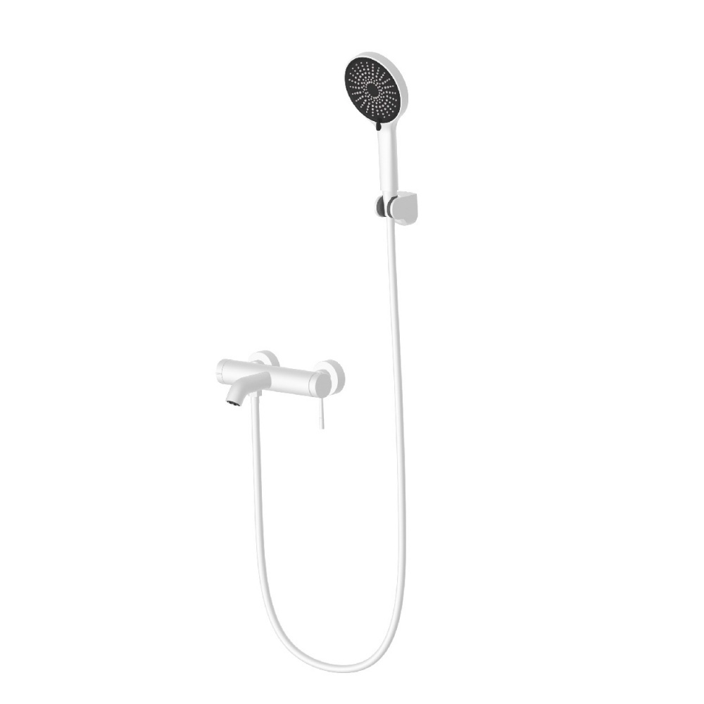 Смеситель для ванны FADO S.r.l в комплекте Lira матовый белый MIX0702W