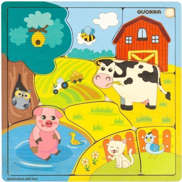 Пазл деревянный Quokka Веселая ферма 6333896