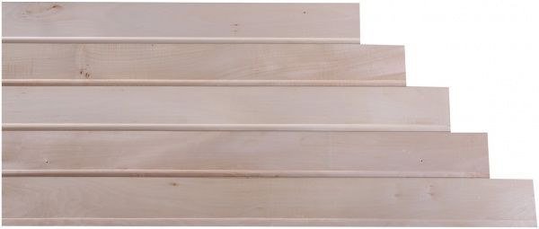 Вагонка деревянная 1с липовая цельная 15x85x1800 мм (уп. 5 шт.)