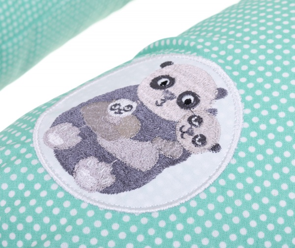 Подушка для кормления Papaella Горошек 30x170 см ментоловый 