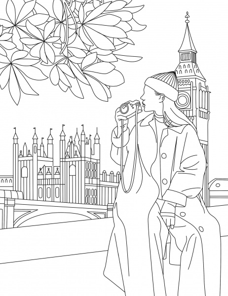 Книга-раскраска «#Girls#Fashion#Travel» 978-617-8023-13-3