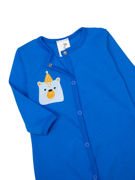 Комбинезон для мальчика Bambinelli Медвежонок в шапочке р.62 синий 