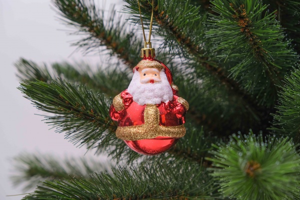 Набор новогодних украшений Санта BAI9281 8 см 2 шт./уп.