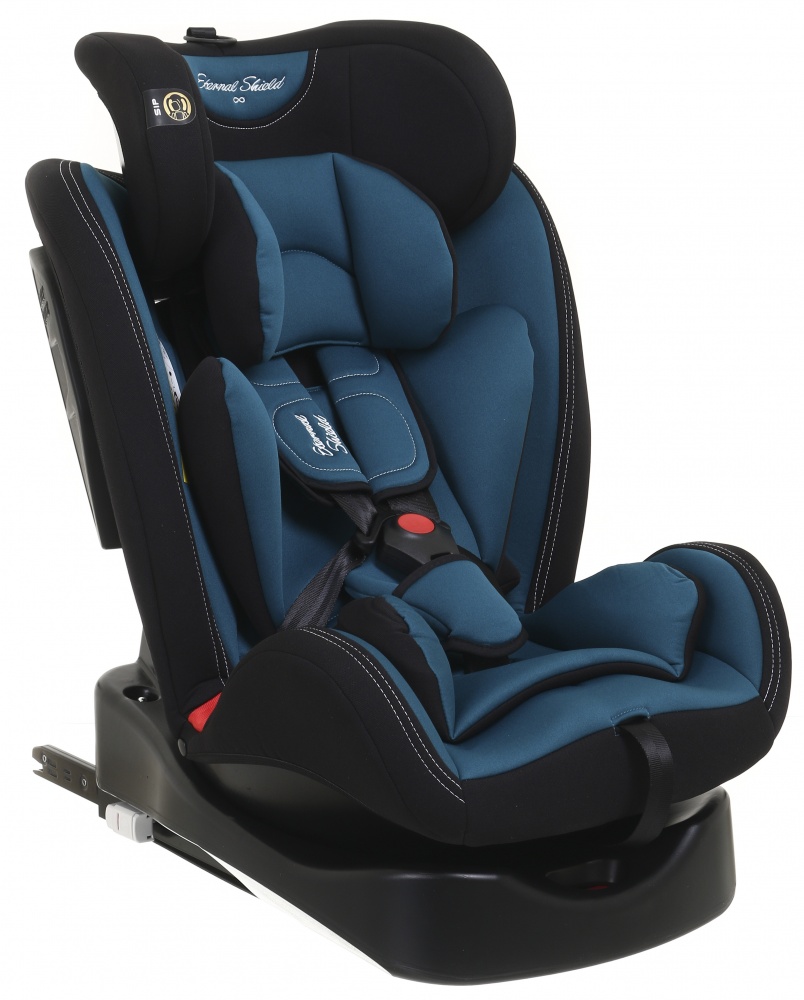 Автокрісло Eternal Shield Mokki Pro CC07-B з isofix синій із сірим