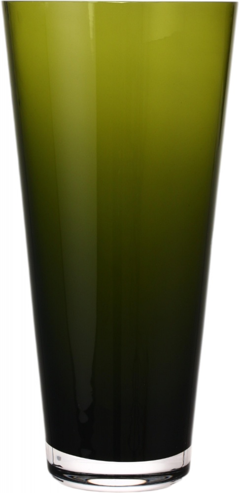 Ваза стеклянная Wrzesniak Glassworks Sofi 30 см оливковый 17-133B
