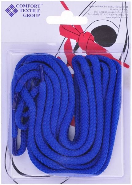 Шнурки Comfort Textile Group круглые 2 м синий 