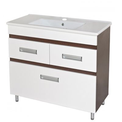 Тумба с умывальником Аква-Родос Модерн 100 см белая