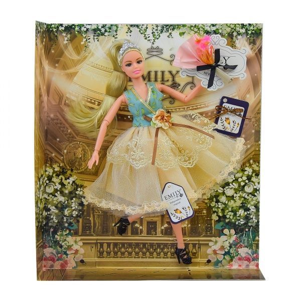 Кукла Shantou Emily QJ078/QJ078D с букетом 2 вида в ассортименте