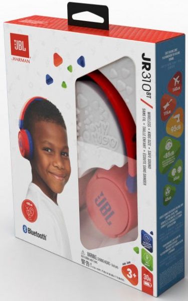 Навушники JBL® JR 310BT red (JBLJR310BTRED) 