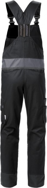 Полукомбинезон рабочий FRISTADS 1555 STFP р. M C46 рост 3-4 129486-996-126 черный с серым