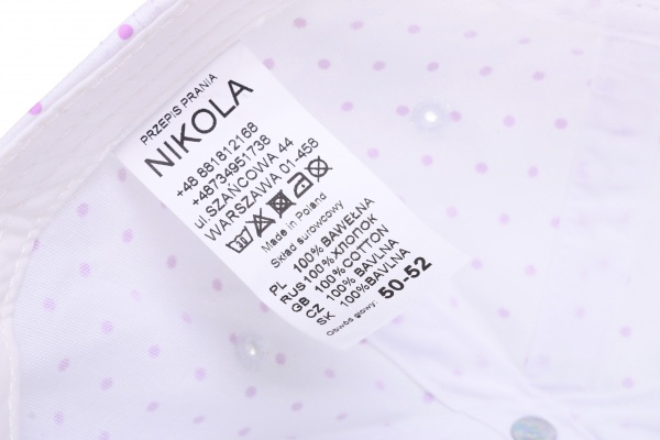 Кепка для девочек Pampona 21 L 10 р.48 фиолетовый 