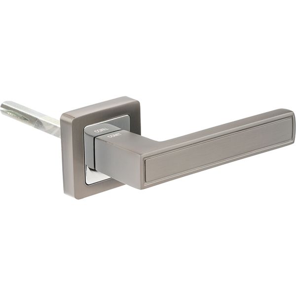 Ручка на розетці Comit Page хром/титан