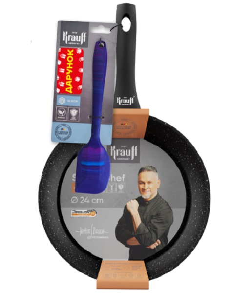 Сковорода Krauff 24 см + лопатка кулинарная 25-45-188