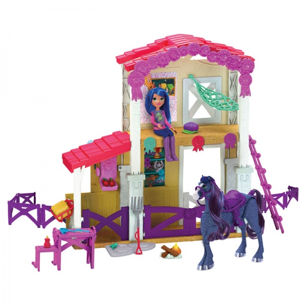 Ігровий набір Лялька та кінь у загоні з аксесуарами 53185