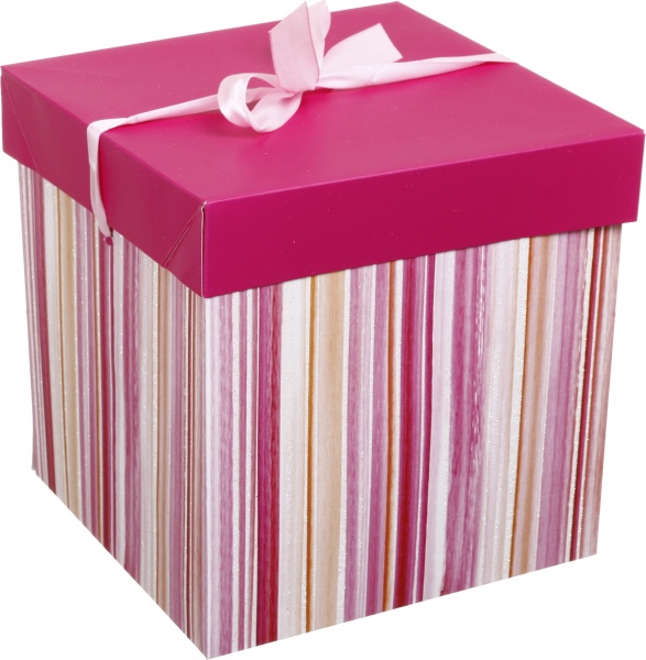 Коробка складная Полосы/горох 20x20x20 см (EBXM9801)