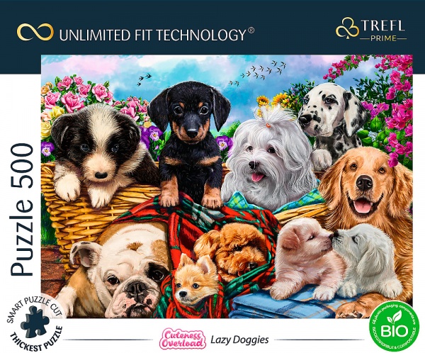 Пазли Trefl UFT Ледачі песики 500 елементів 37464