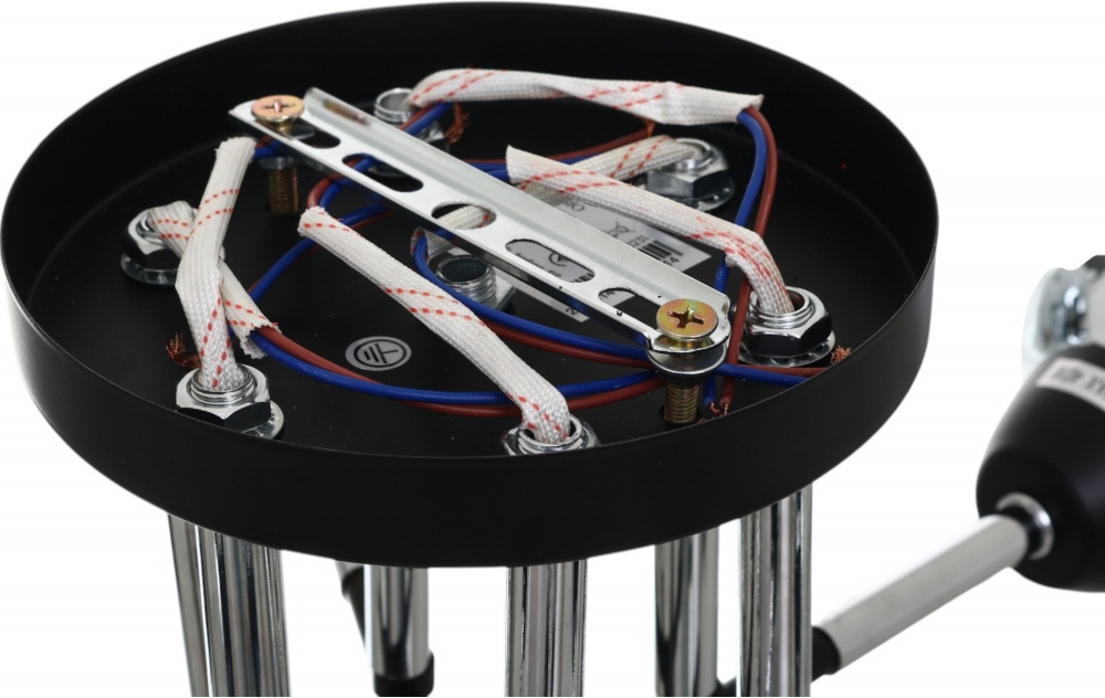 Люстра Sensio Leman 6x40 Вт E27 черный с серебристым LS-07268/6S-E2740W