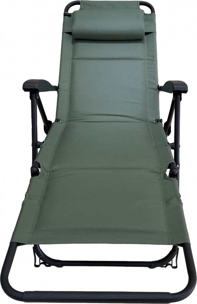 Шезлонг розкладний Grilland SX-3219-1 64x114 см оливковий