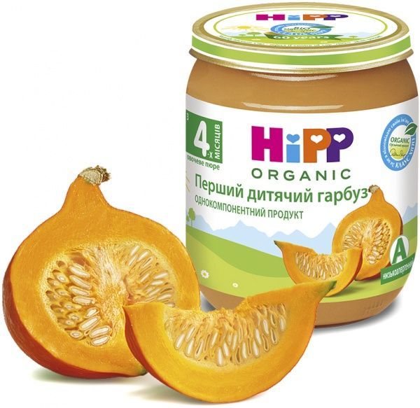 Пюре Hipp Перший дитячий гарбуз 125 г 9062300108719 