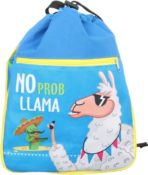 Сумка для взуття трансформер Лама блакитна