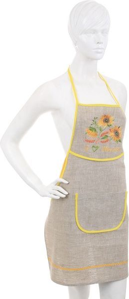 Фартук кухонный Цветы. Подсолнухи Галерея льна