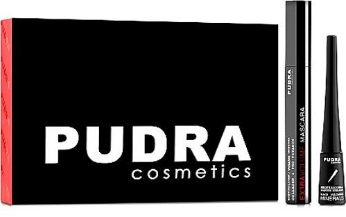 Pudra Cosmetics Тушь + жидкая подводка черный 10 мл
