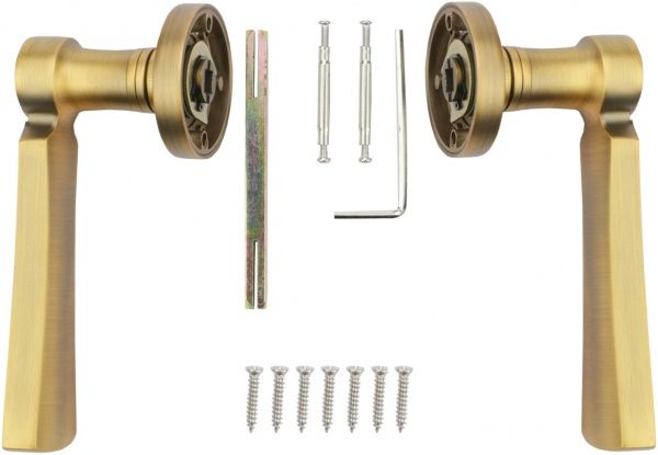 Ручка на розетке  MVM Z-1356 матовая бронза