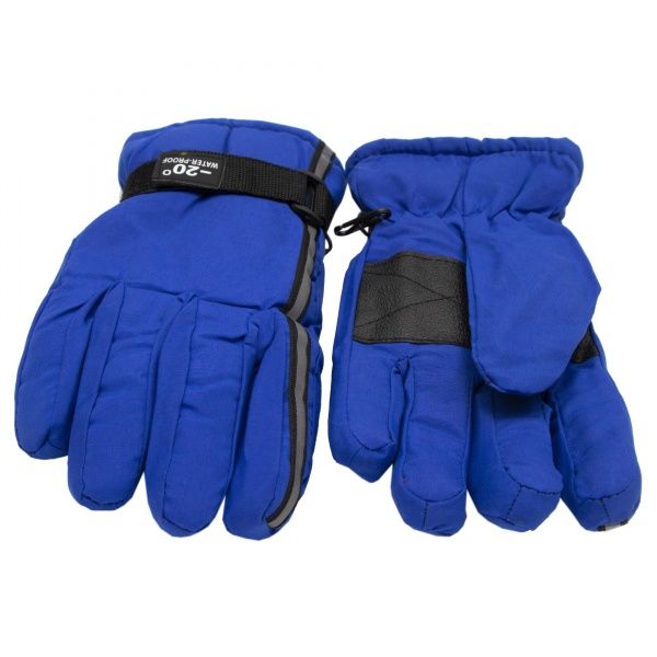 Варежки лыжные детские 23 см голубой 517069 