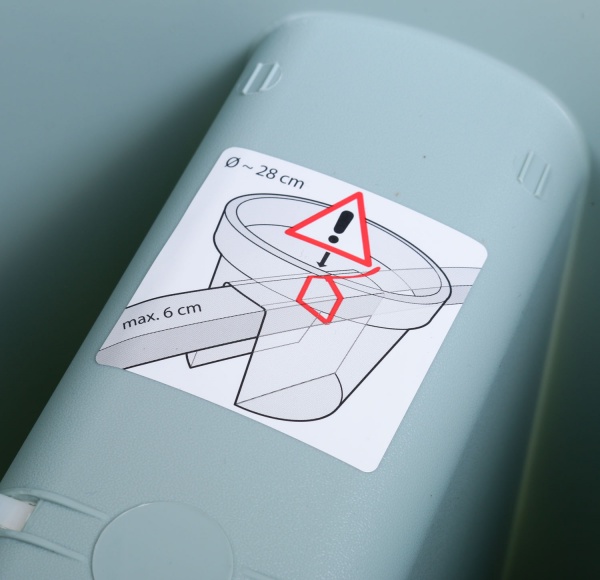 Горшок 28х25 см круглый мятный 