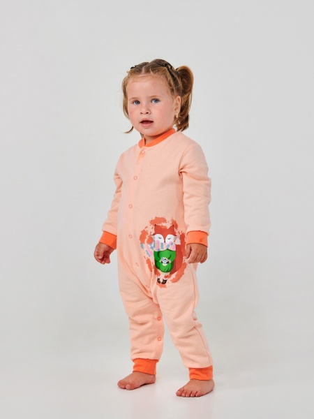 Комбинезон для девочек для девочки Smil 108660 р.80 персик 108660 