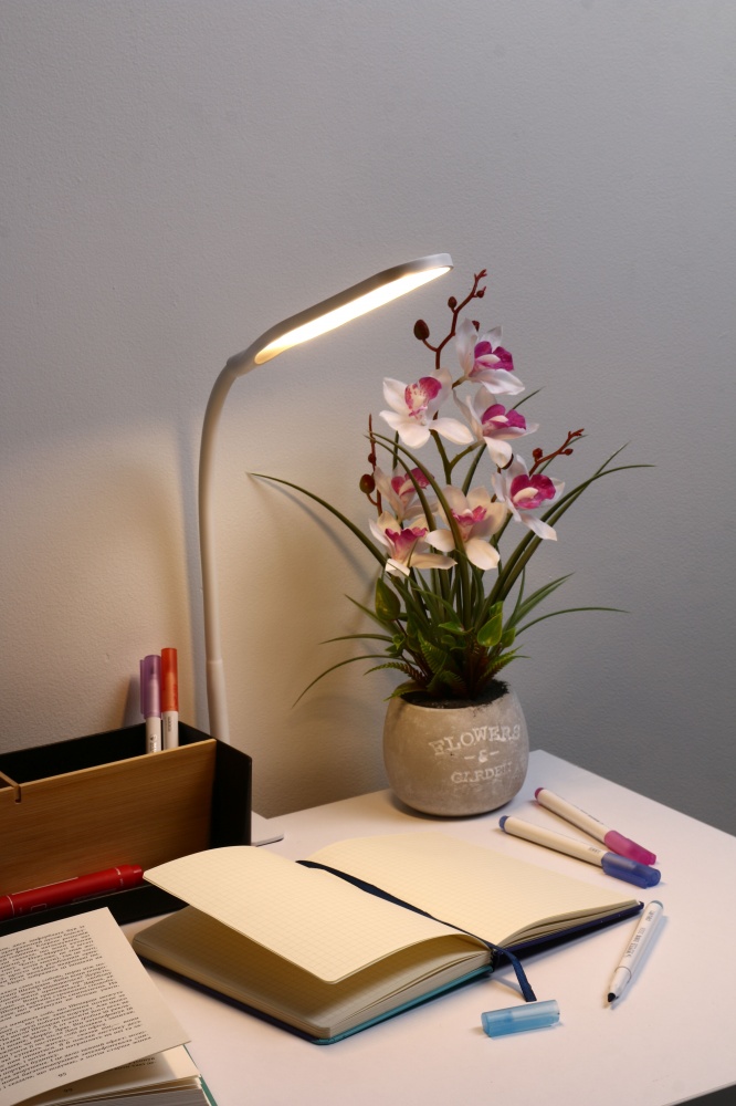 Настільна лампа Luna 10 Вт білий LML-L24CCT-B