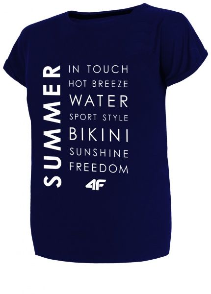 Футболка 4F H4L19-TSD014-30S S темно-синий