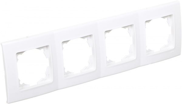 Рамка четырехместная Viko Linnera универсальная белый 90480004