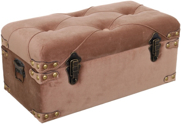 Скриня-пуф Велюр латте 50х25х23 см 