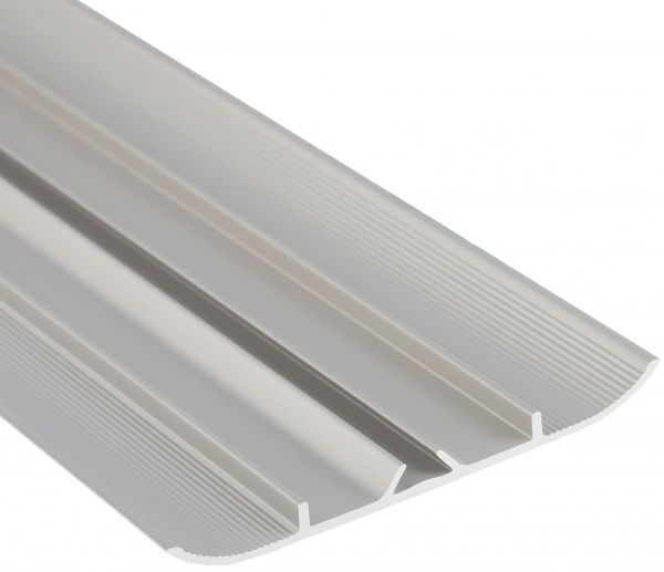 Порожек алюминиевый анодированный Braz Line скрытый крепеж 80x2700 мм серебро 