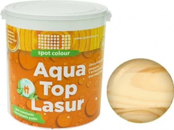 Лазур-антисептик Spot Colour Aqua Toplasur липа шовковистий мат 2,5 л