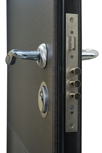 Дверь входная Министерство дверей Оптима венге серый горизонт 2050x960 мм правая