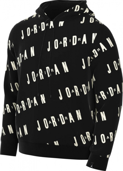Джемпер Nike M J ESS AOP GFX FLC PO DV7640-010 р. XL чорний