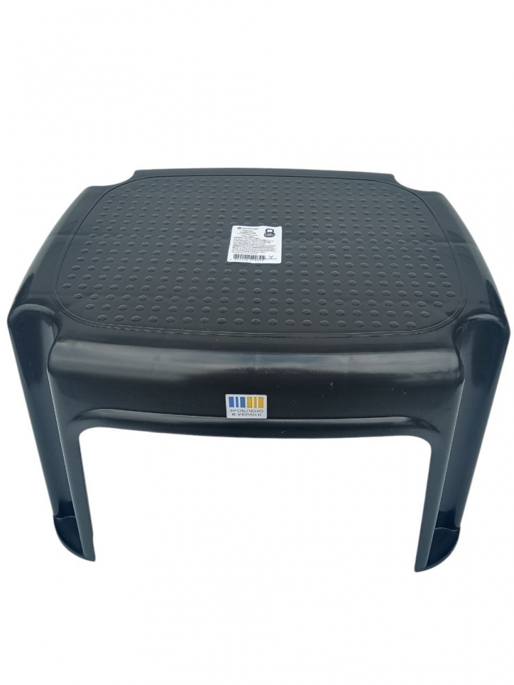 Табурет пластиковий надміцний чорний