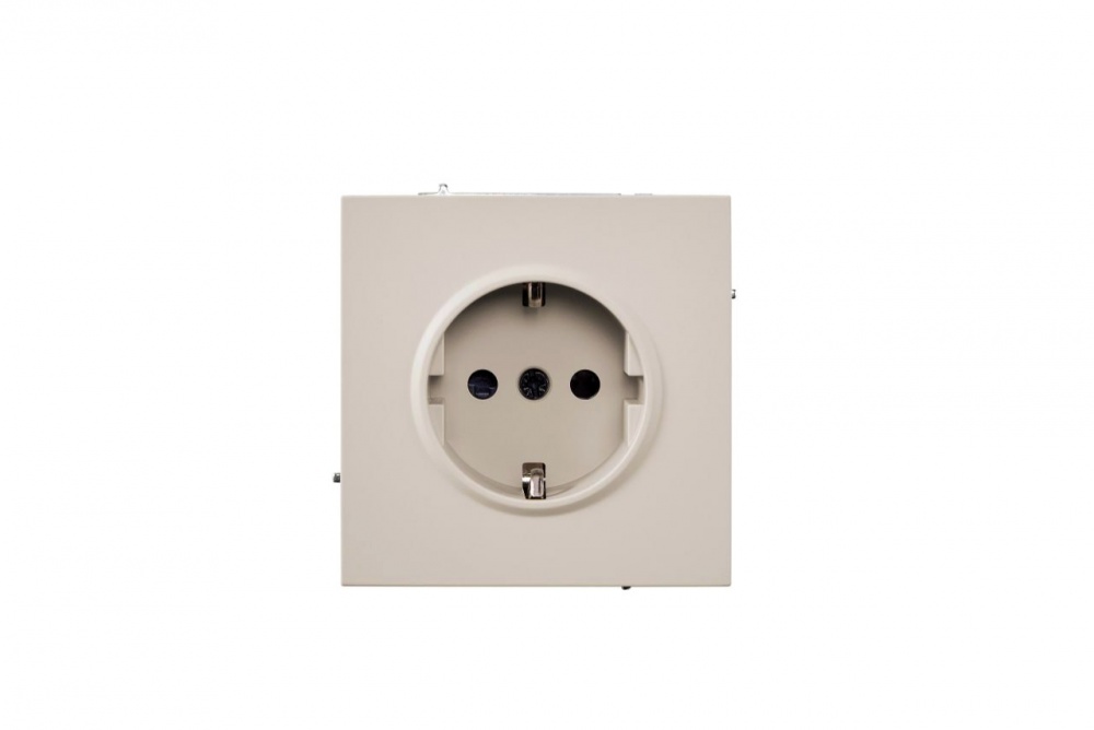Механізм розетки побутова із заземленням HausMark Juna IP20 пісочна/бежевий 7041-1888U2-124BQC