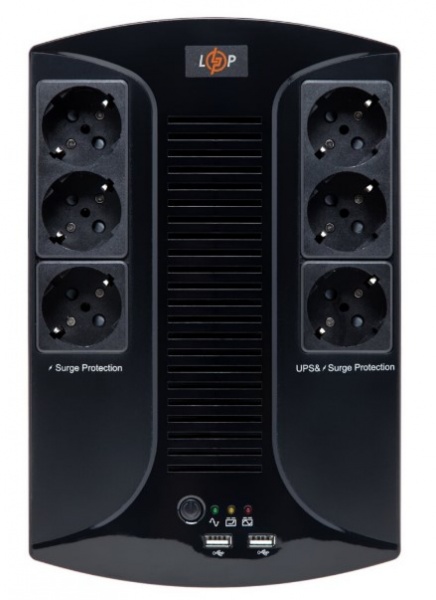 Источник бесперебойного питания (ИБП) LogicPower LP 850VA-6PS (595Вт) 4325