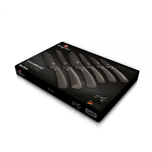 Набір ножів Metallic Line CARBON Edition 6 предметів BH 2544 Berlinger