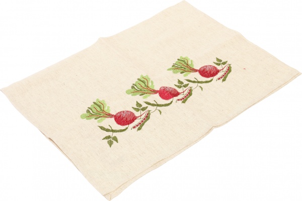 Рушник Буряк 45x65 см білий із малюнком 