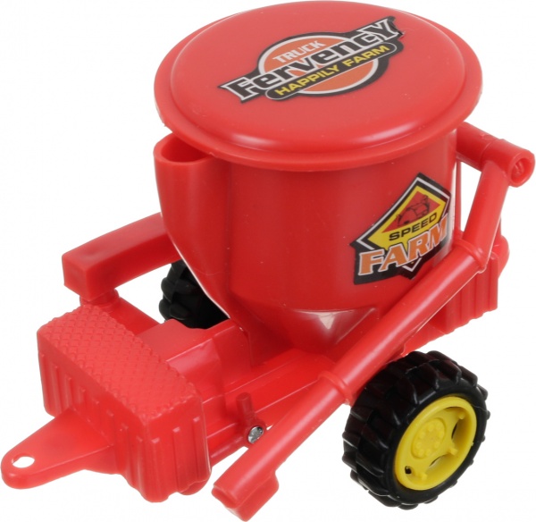 Игровой набор Shantou х6 шт. фермерский трактор с прицепом и фигурками зеленый JY238797