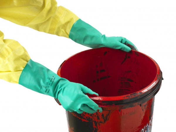 Перчатки Ansell AlphaTec Solvex с покрытием нитрил M (8) 37-676-8