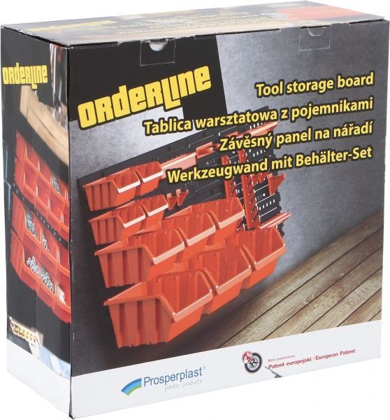 Планка для крепления модульных лотков для мелких деталей Prosperplast с ергобоксамы 24 шт. 79V192 