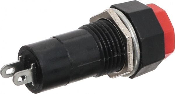Выключатель кнопочный OFF-(ON)2pin красный