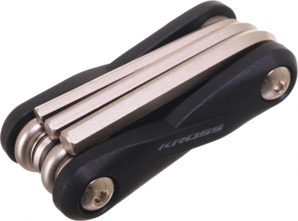 Мультитул велосипедный Kross T4CKU000162 Foolding Tool Smart 8 Function BK 