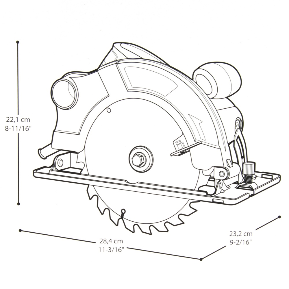 Пила циркулярная Crown CT15074