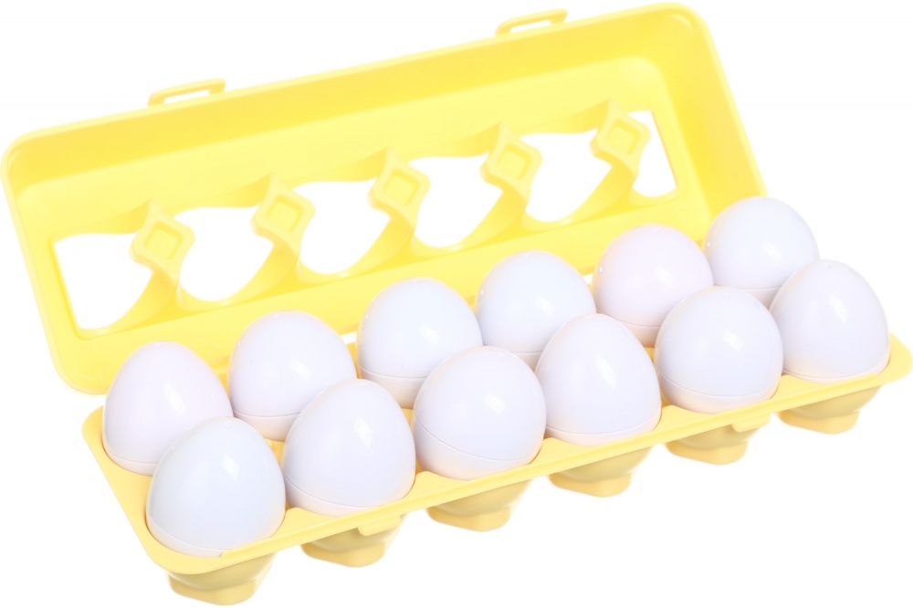 Игровой набор Matching Eggs STEM лоток яиц сортер 12 шт. символы в ассортименте 17х12 см ITP1447460